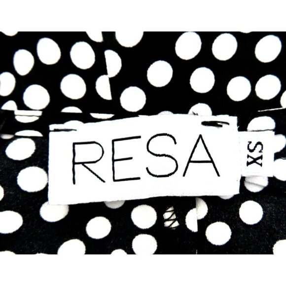 RESA Jilly Jumpsuit Wide Leg Polka Dot Black White SZ XS - Picture 9 of 9